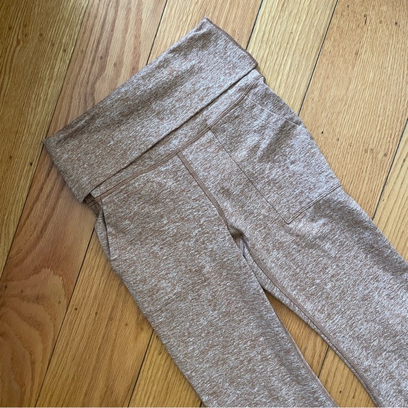 EUC Offline by Aerie Spacedye Heather Orange Rust Foldover Yoga Pants - Picture 10 of 10